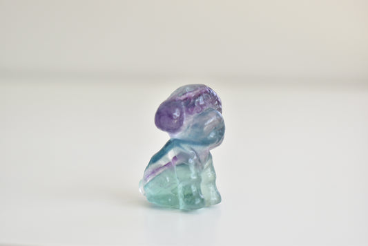 Fluorite Toy Poodle Carving