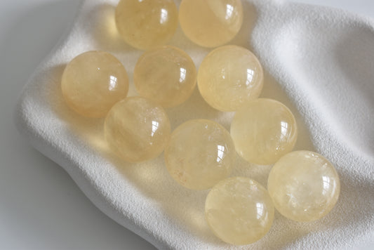 Honey Calcite Sphere 3cm