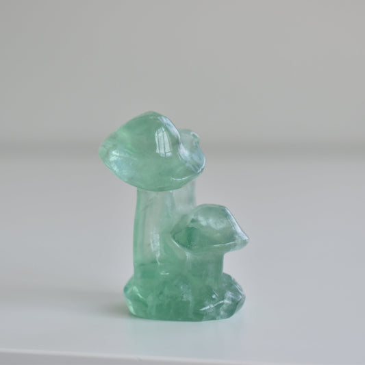 Fluorite Mushroom Carving
