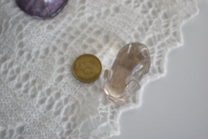 Smoky Quartz Hand Carved Piggy