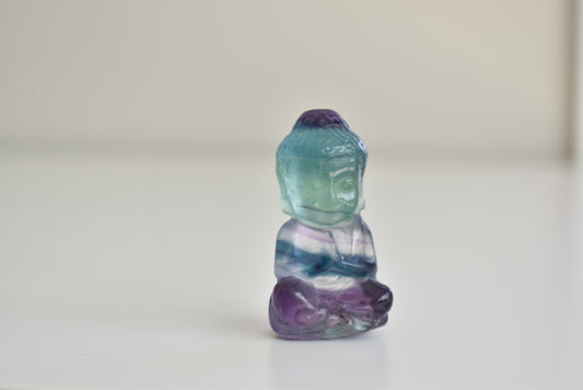 Fluorite Buddha Carving #3