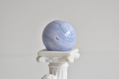 Druzy Blue Lace Agate Sphere 35mm