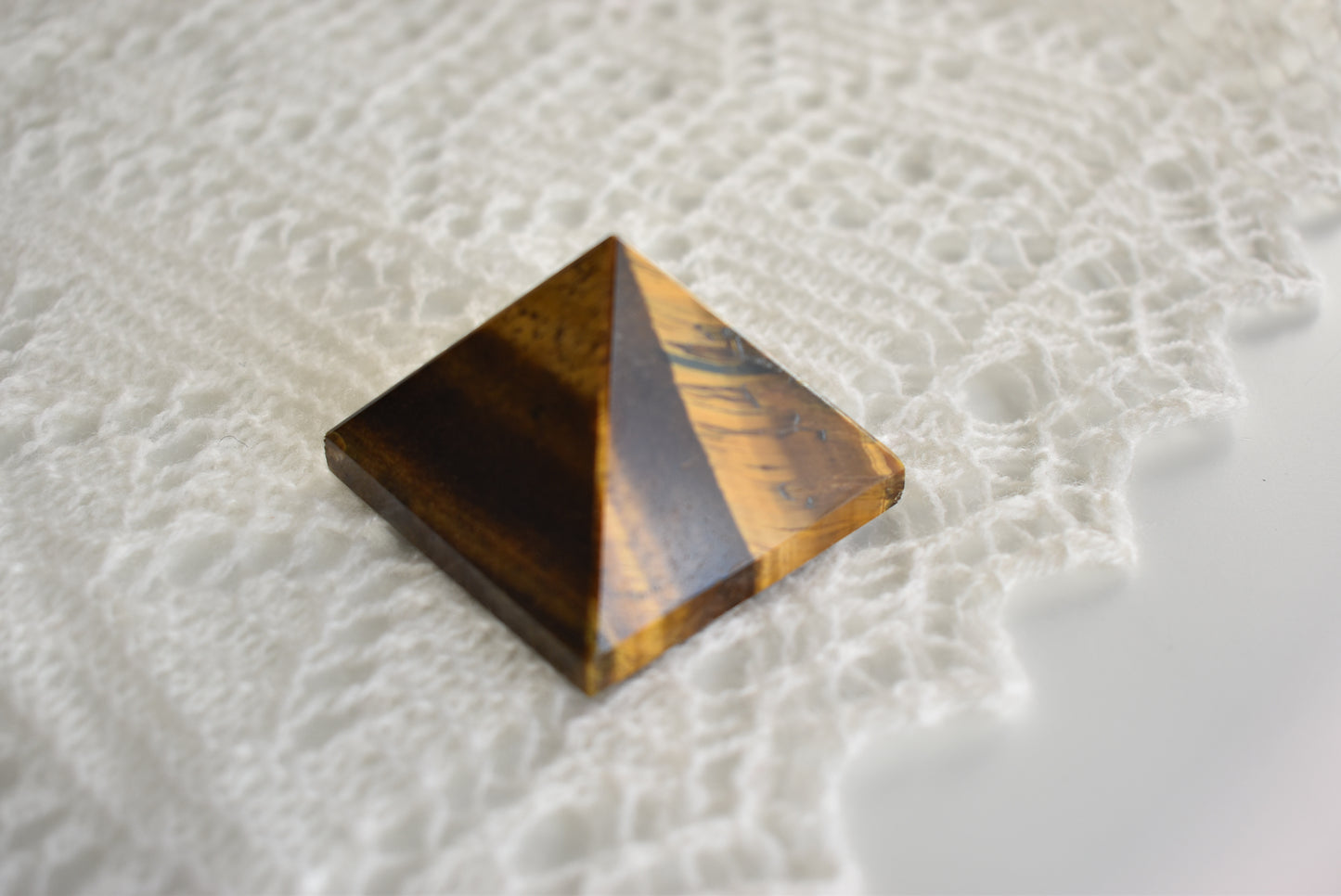 Tigers Eye Pyramid