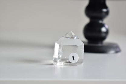 Blue Angel Feather Phantom Clear Quartz Point #1