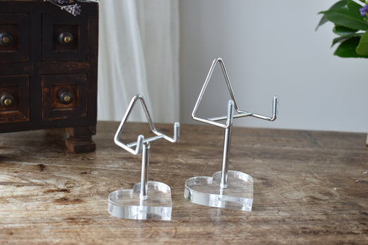 Heart Shape Crystal Holders Speciman Stands