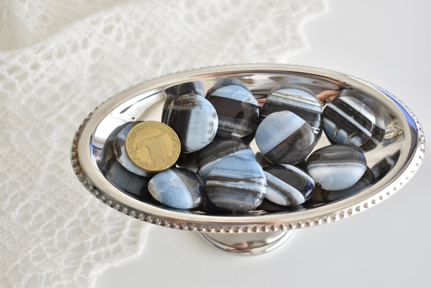 Blue Opal Small Flat Stone