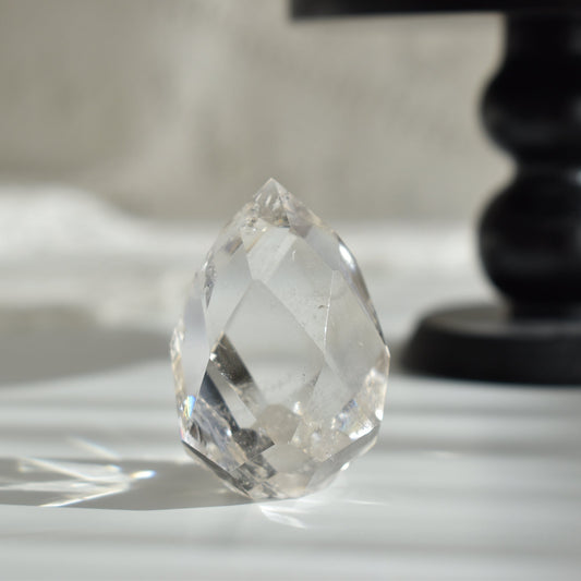 Clear Quartz Faceted Point (l)