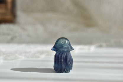 Fluorite Jellyfish Carving #1