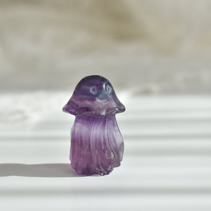 Fluorite Jellyfish Carving #2