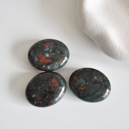 Bloodstone Palm Stone | Courage
