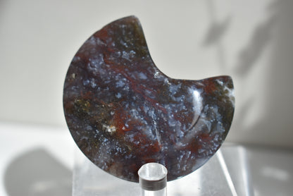 Red Moss Agate Moon