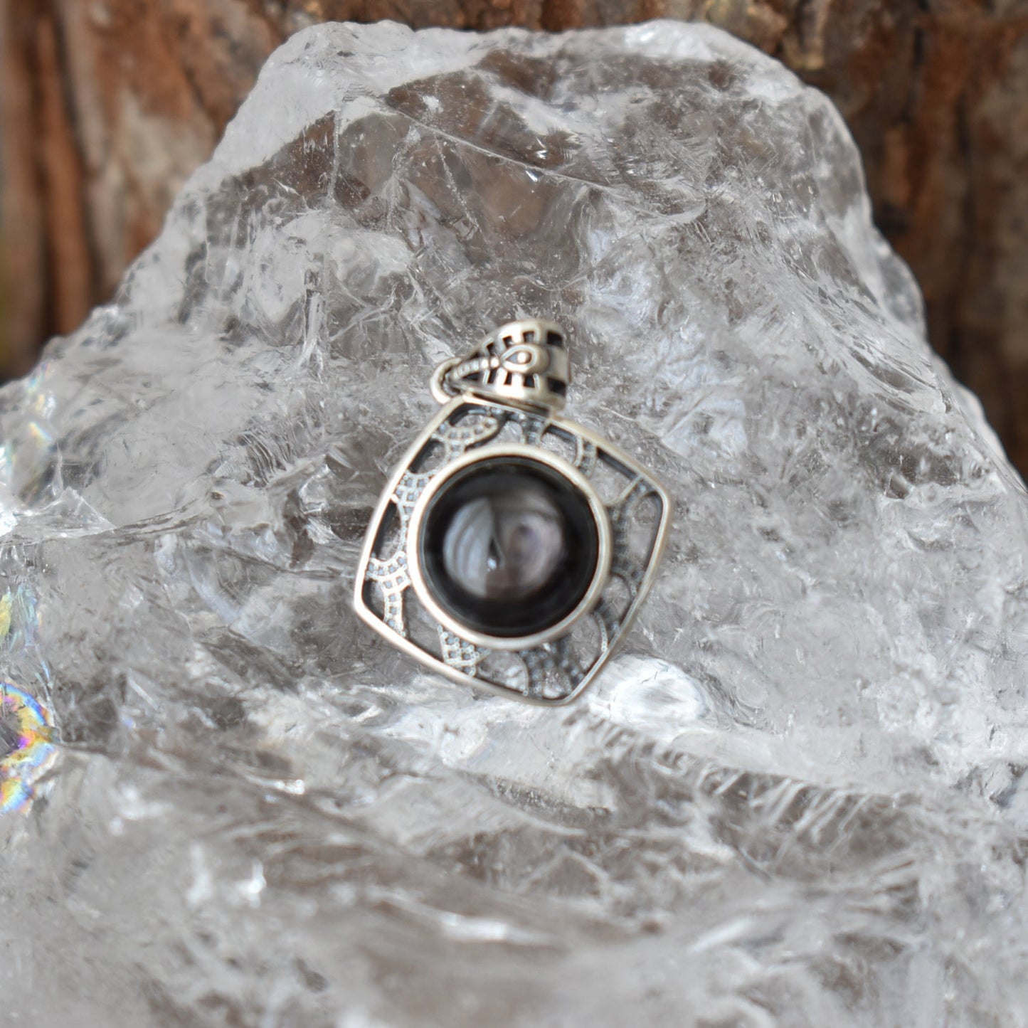 Hypersthene Sterling Sliver Pendant