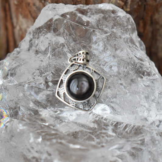 Hypersthene Sterling Sliver Pendant