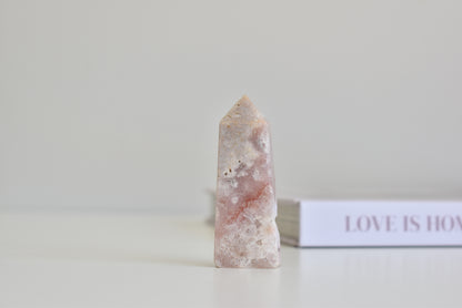 Pink Amethyst Druzy Agate Point #3