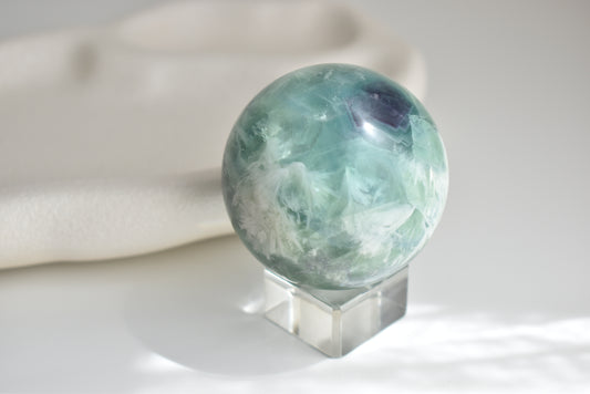 Feather Fluorite Sphere #3