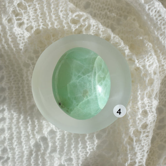 Green Moonstone Palmstone #4 (UV Reactive)