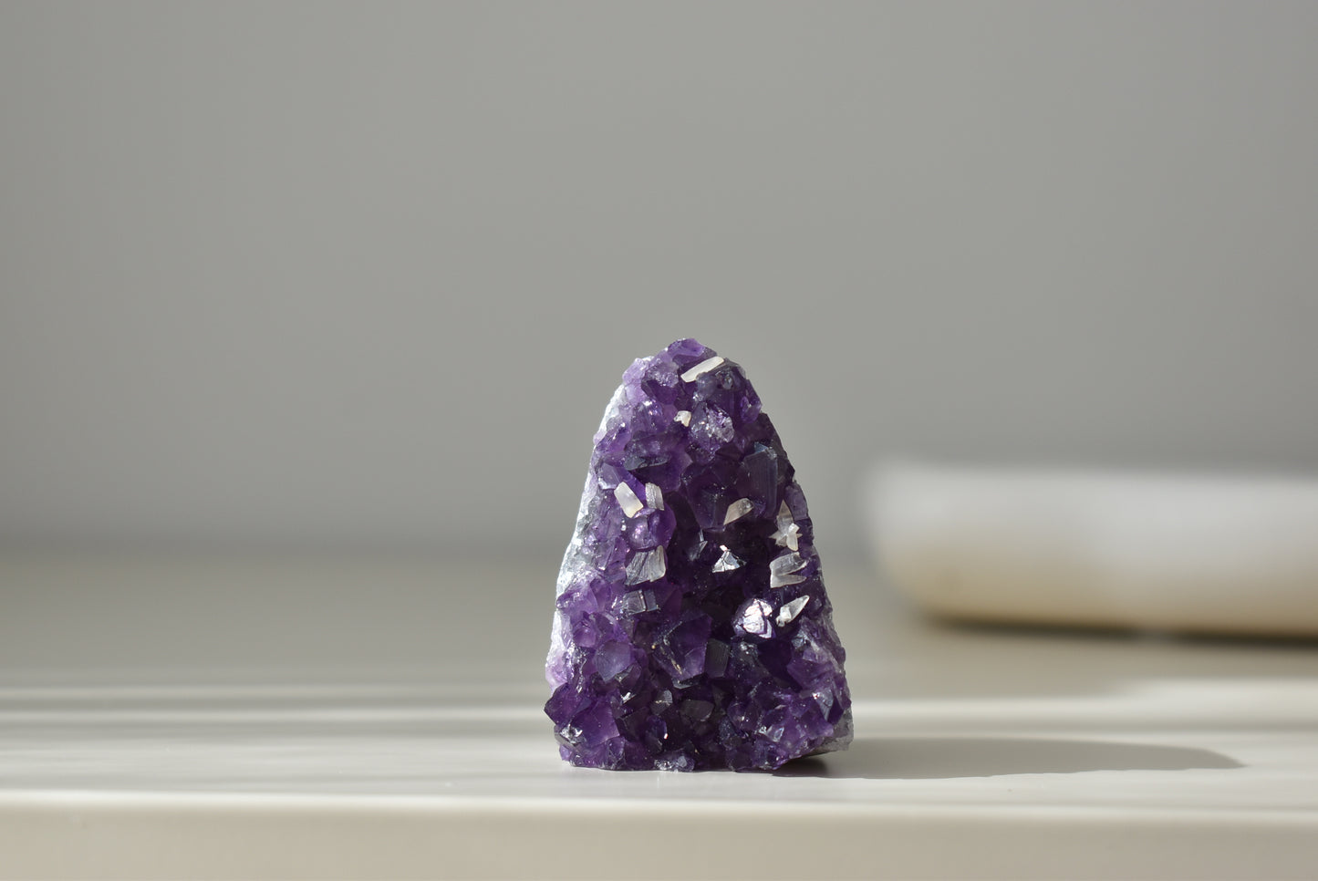 Mini Amethyst Cluster with calcite #3