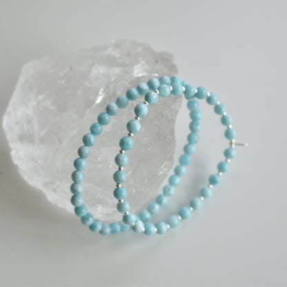 Larimar Bracelet 5mm