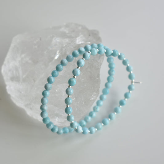Larimar Bracelet 5mm