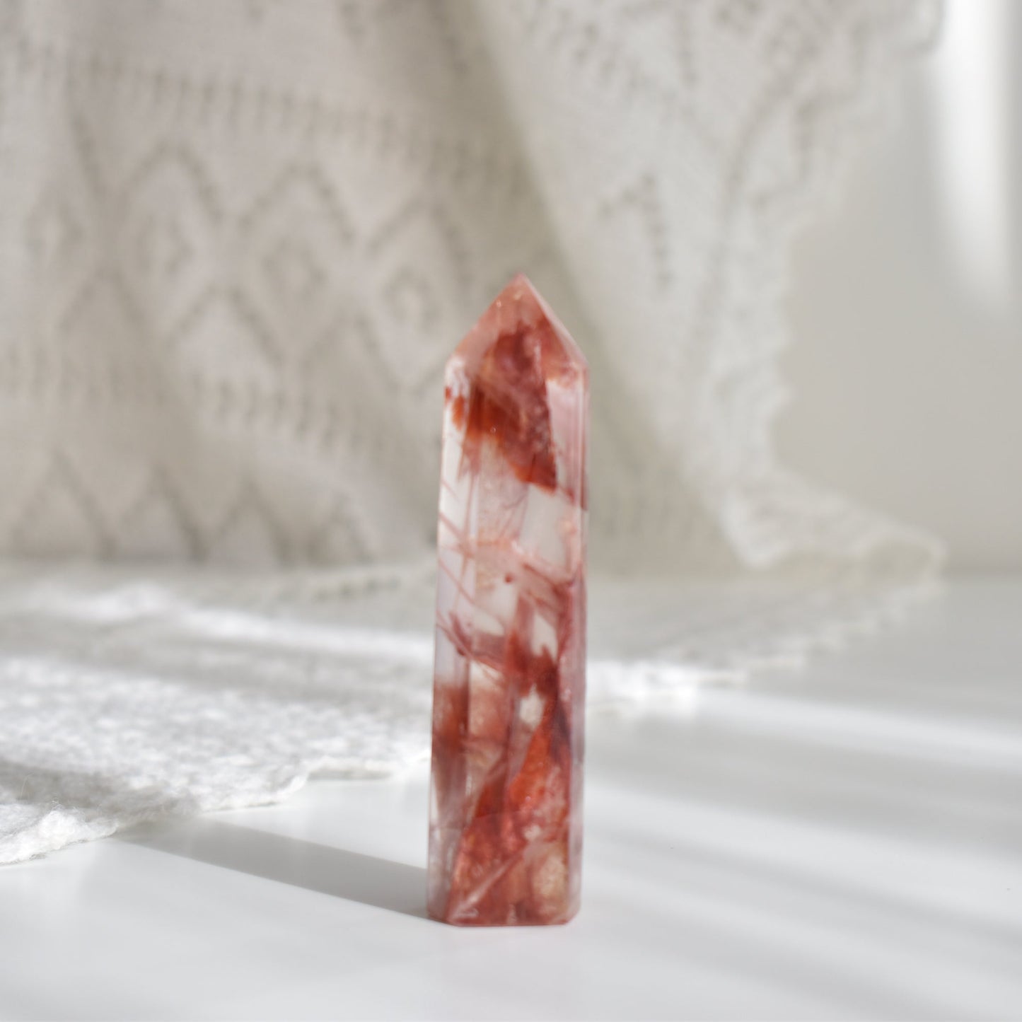 Fire (Hematoid) Quartz Point #1