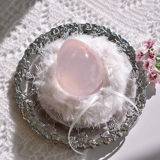 Asterism Rose Quartz Egg