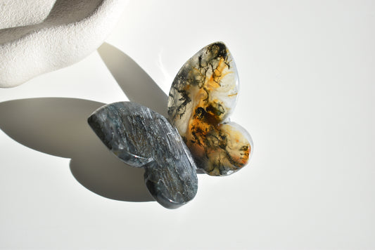 Moss Agate Butterfly