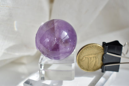 High Grade Amethyst Sphere 34mm