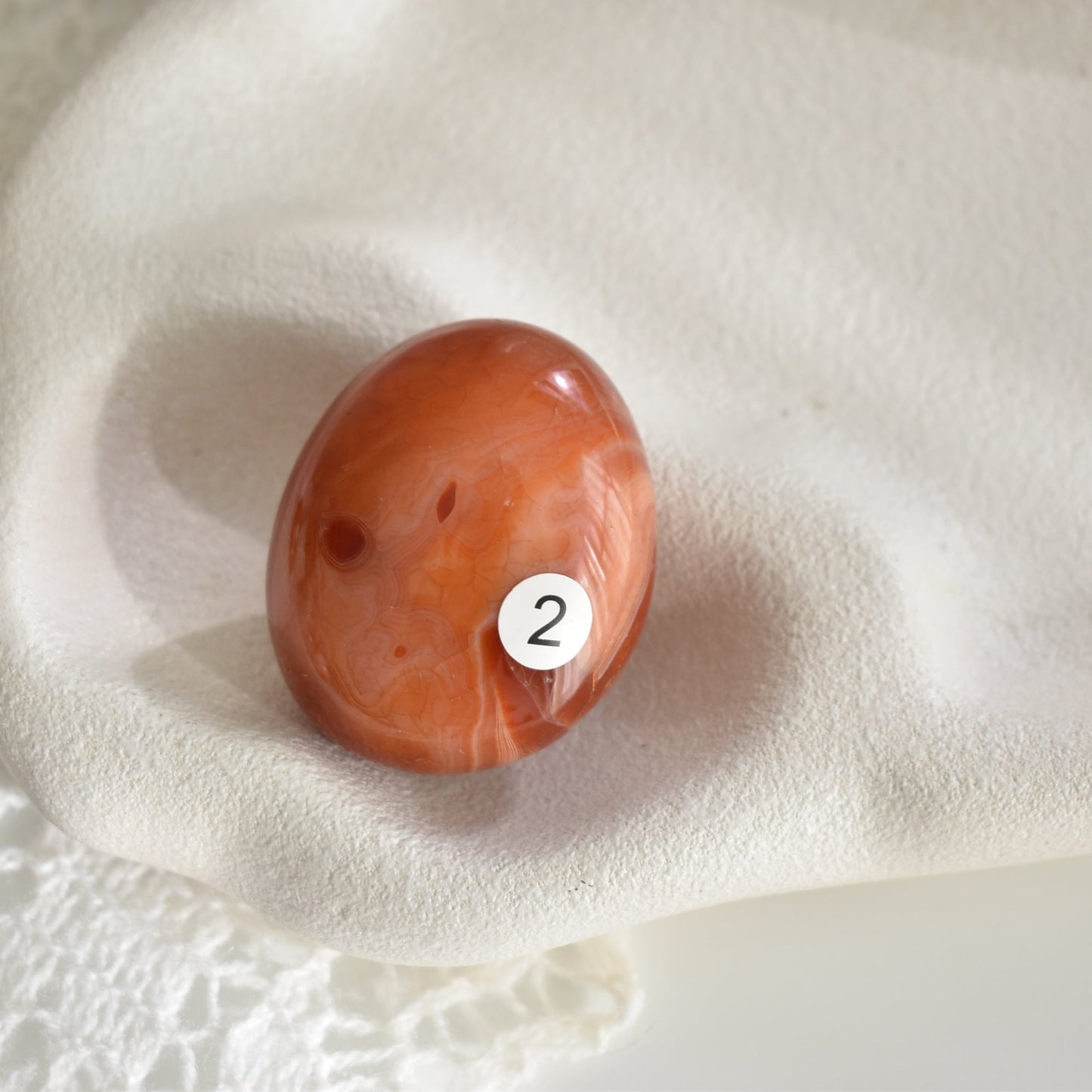 Carnelian Palm Stone #2
