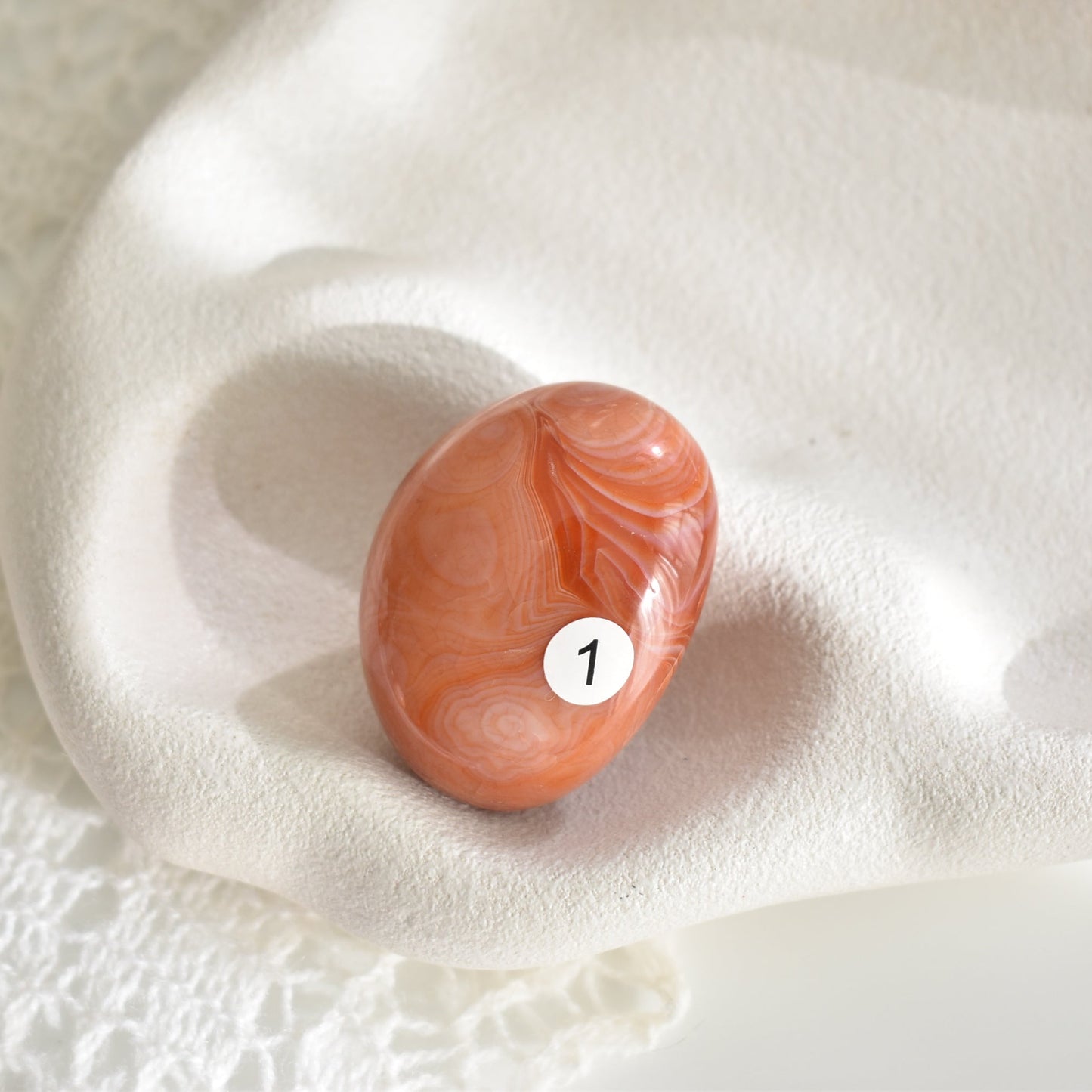 Carnelian Palm Stone #1