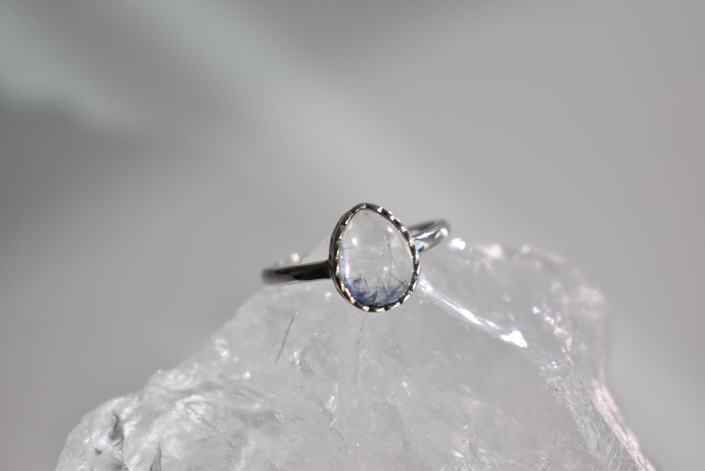 Dumortierite Sterling Sliver Ring Adjustable #2