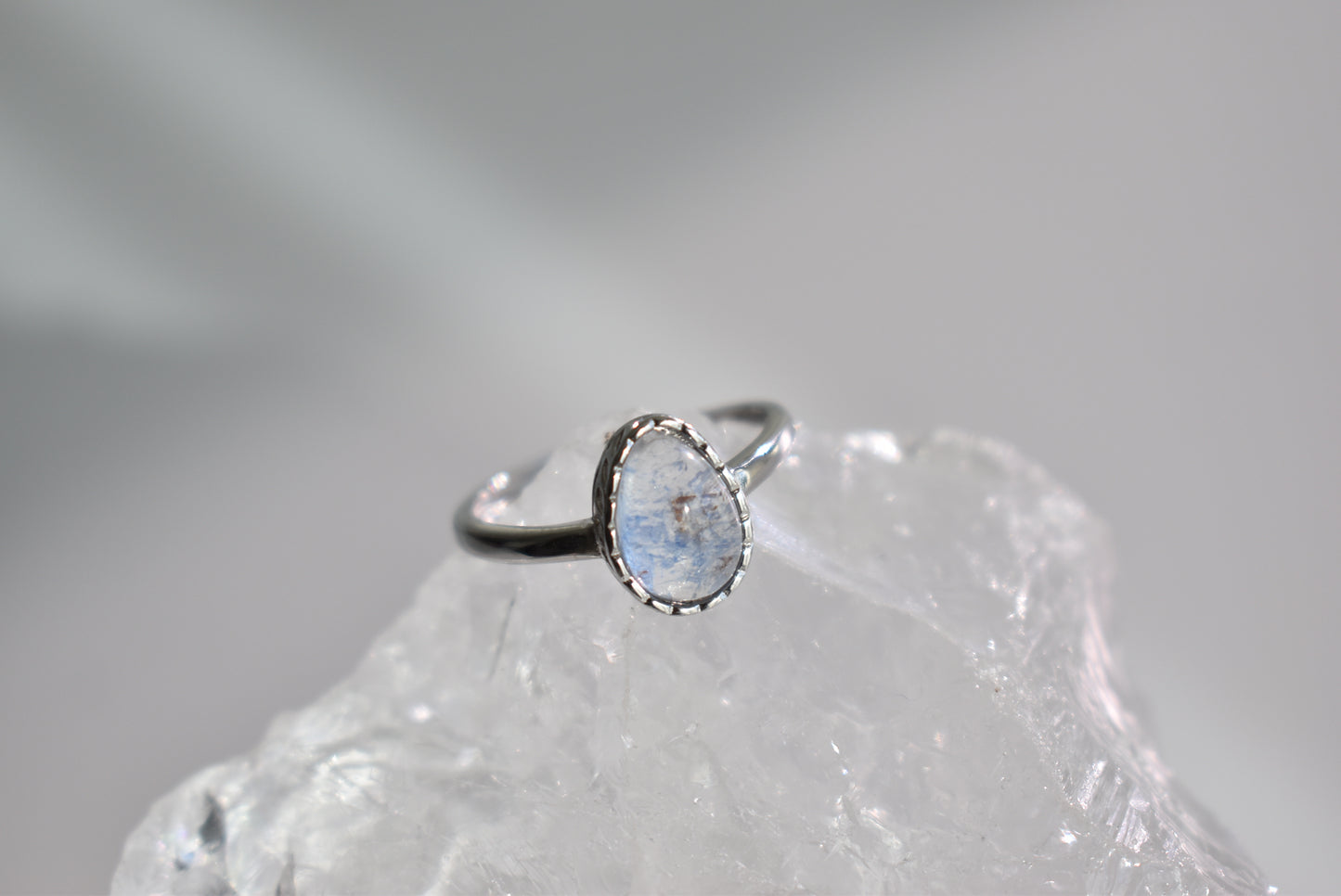 Dumortierite Sterling Sliver Ring Adjustable #1