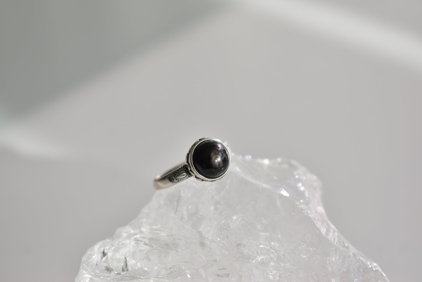 Hypersthene Sterling Sliver Ring Adjustable