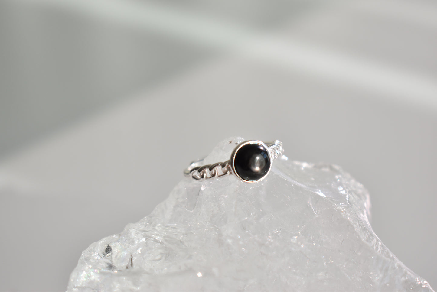 Hypersthene Sterling Sliver Ring Adjustable