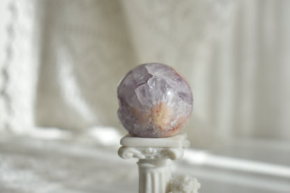 Amethyst Flower Agate Sphere Druzy #1