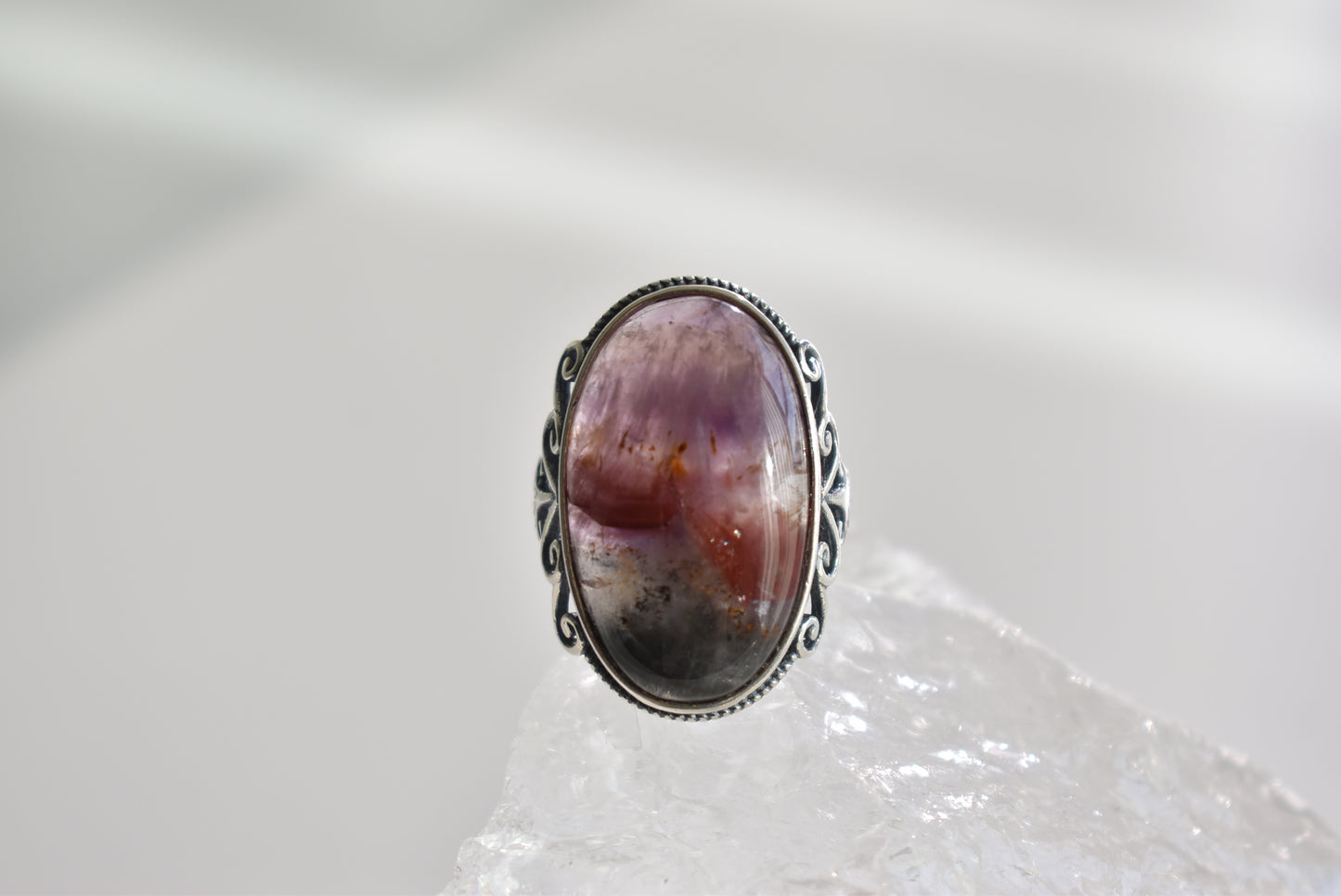 Auralite 23 Sterling Silver Ring Adjustable