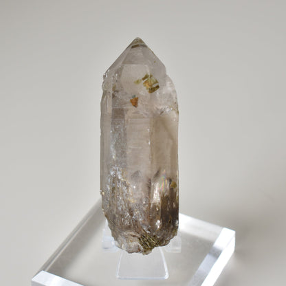 Smoky Quartz with Green Tourmaline (Brazil)