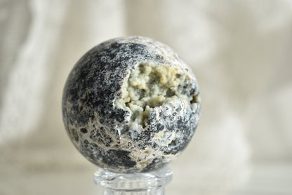 Sugar druzy Ocean Jasper Sphere 6.2cm