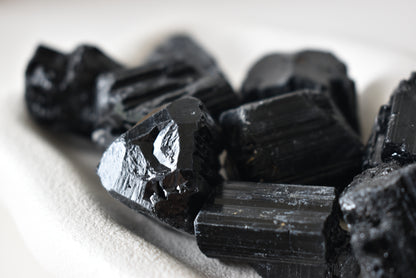 High Grade Black Tourmaline Small Raw