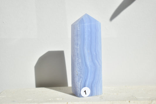 Blue Lace Agate Point #1
