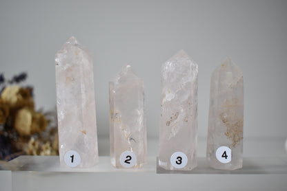 Dendritic Rose Quartz Small Point