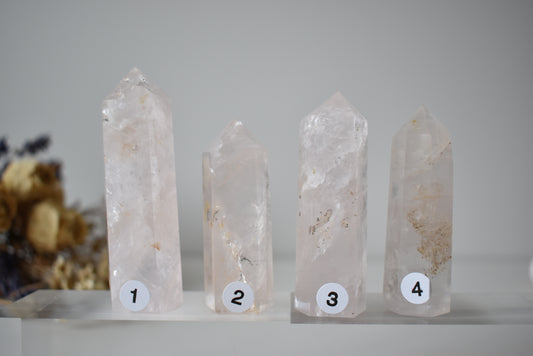 Dendritic Rose Quartz Small Point