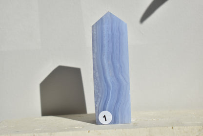 Blue Lace Agate Point #1