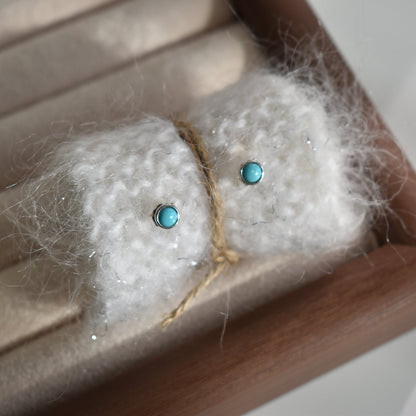 Turquoise Sterling Sliver Stud Earring