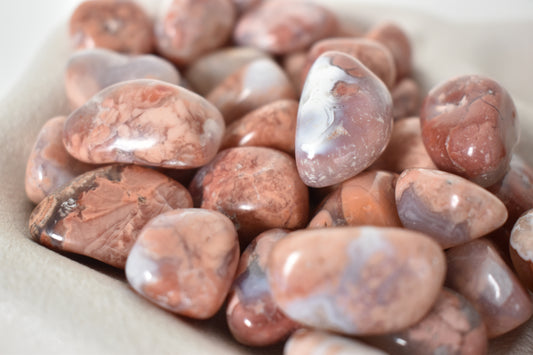 Cotton Candy Pink Agate Tumbles