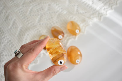 Golden Healer Palm Stone #5