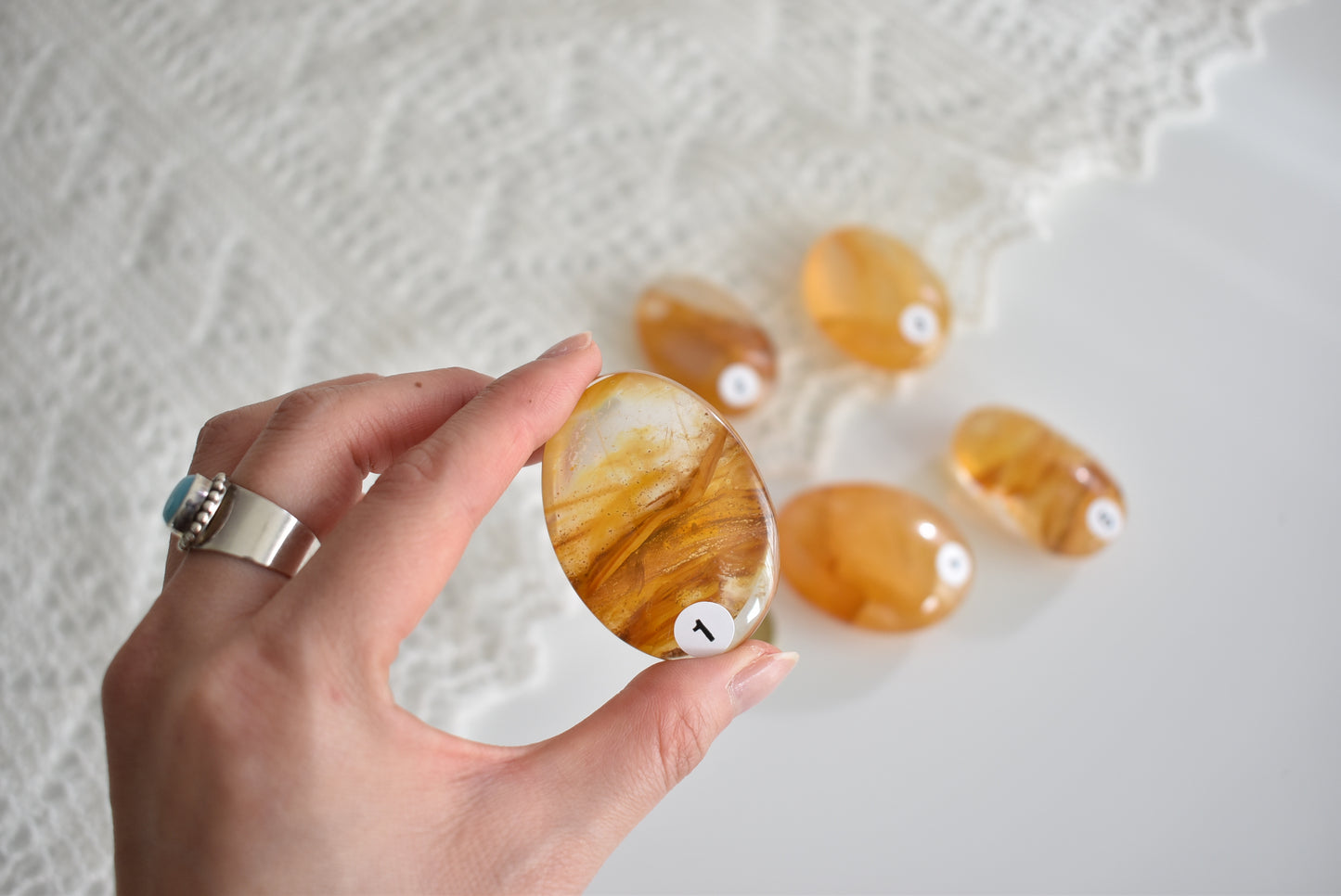 High Grade Golden Healer Palm Stone #1