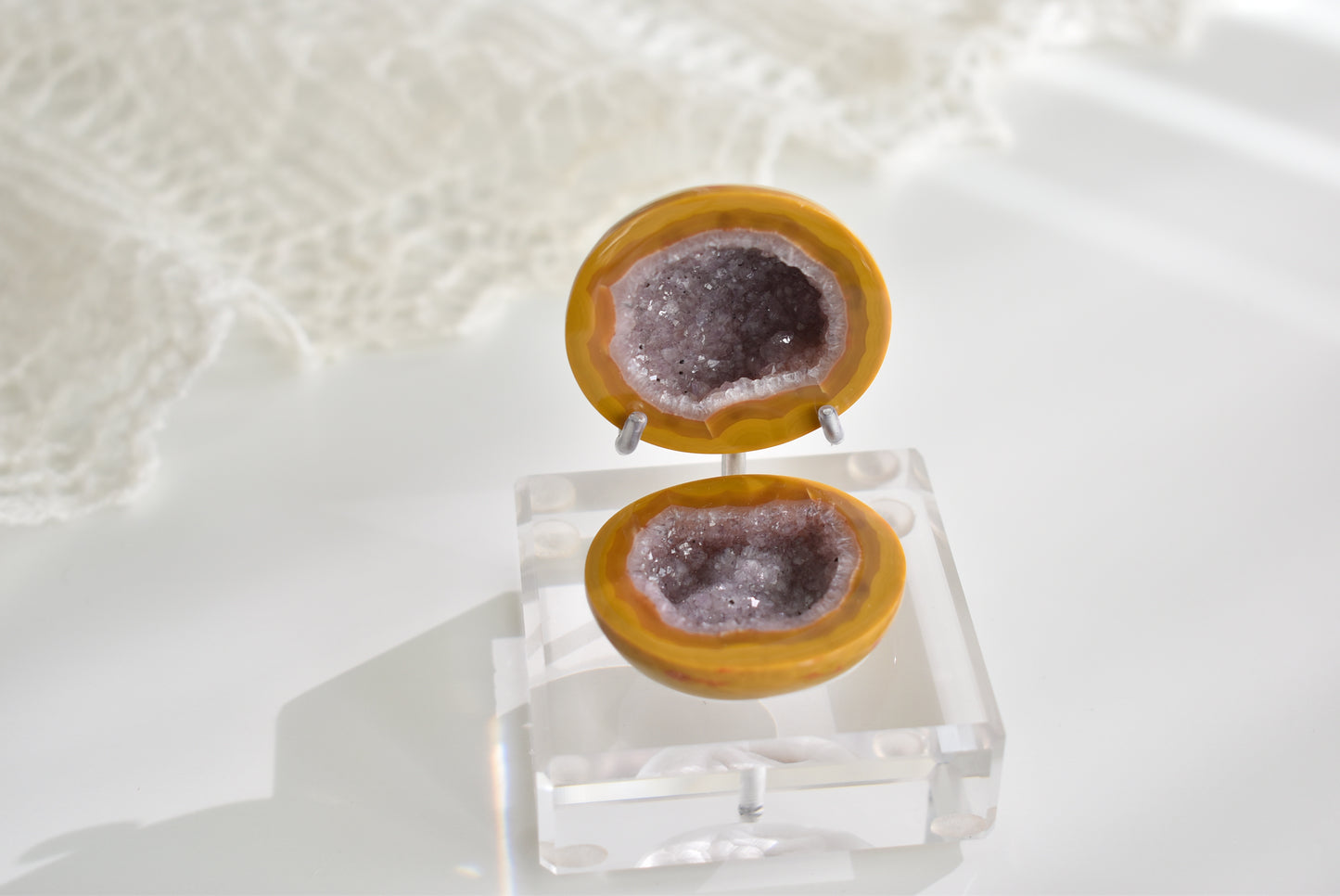 Zhanguo Agate Geodes with Customised stand #4