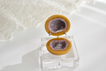 Zhanguo Agate Geodes with Customised stand #4