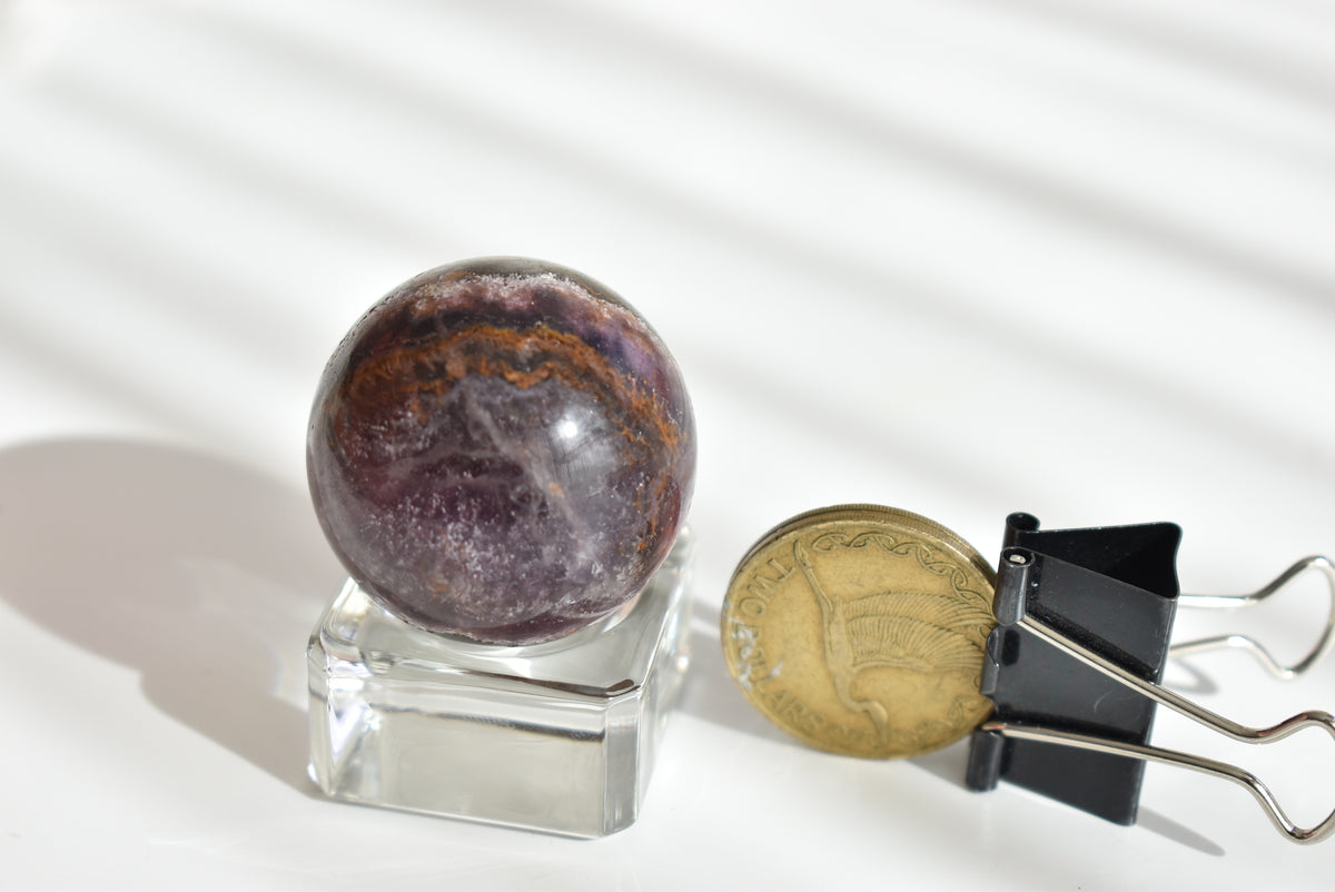 Aurora Fluorite Sphere 3.4cm (UV Reactive)