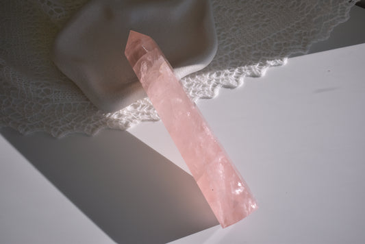 Rose Quartz Tower (peach pink)